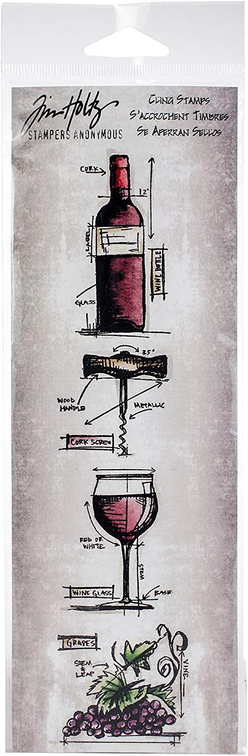 Mini Blueprints Strip Cling Stamps - 3x10