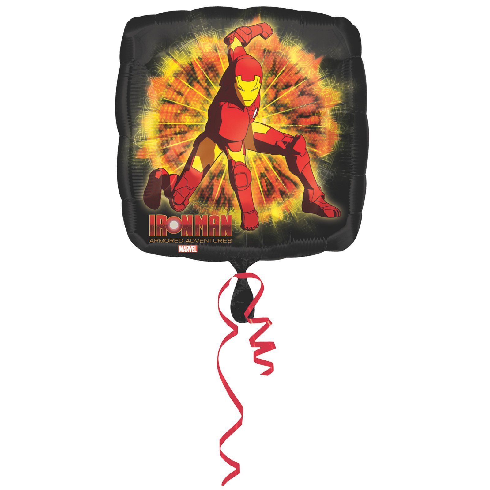 Anagram Iron Man Square 18 Inch Mylar Balloon for Birthday Parties, Superhero Theme Decorations & Comic Book Lovers
