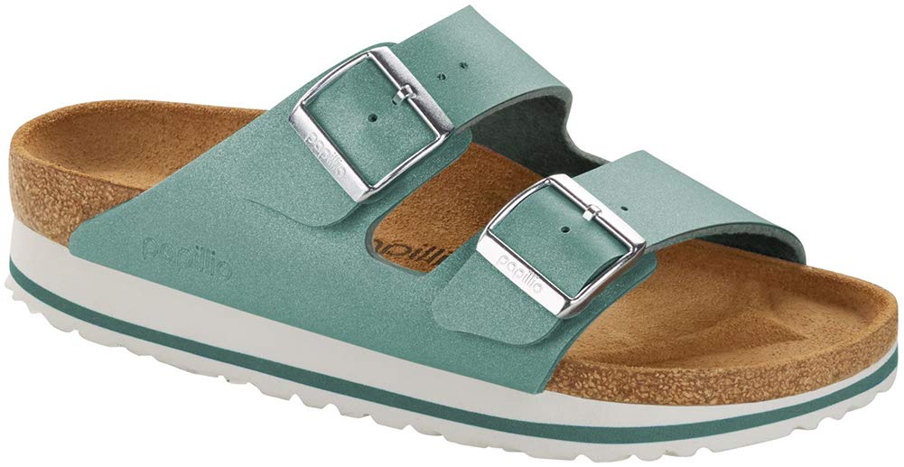 Birkenstock Women's Arizona Platform Sandals - Comfortable Cork Footbed Slides for Casual Wear, Walking & Outdoor Activities