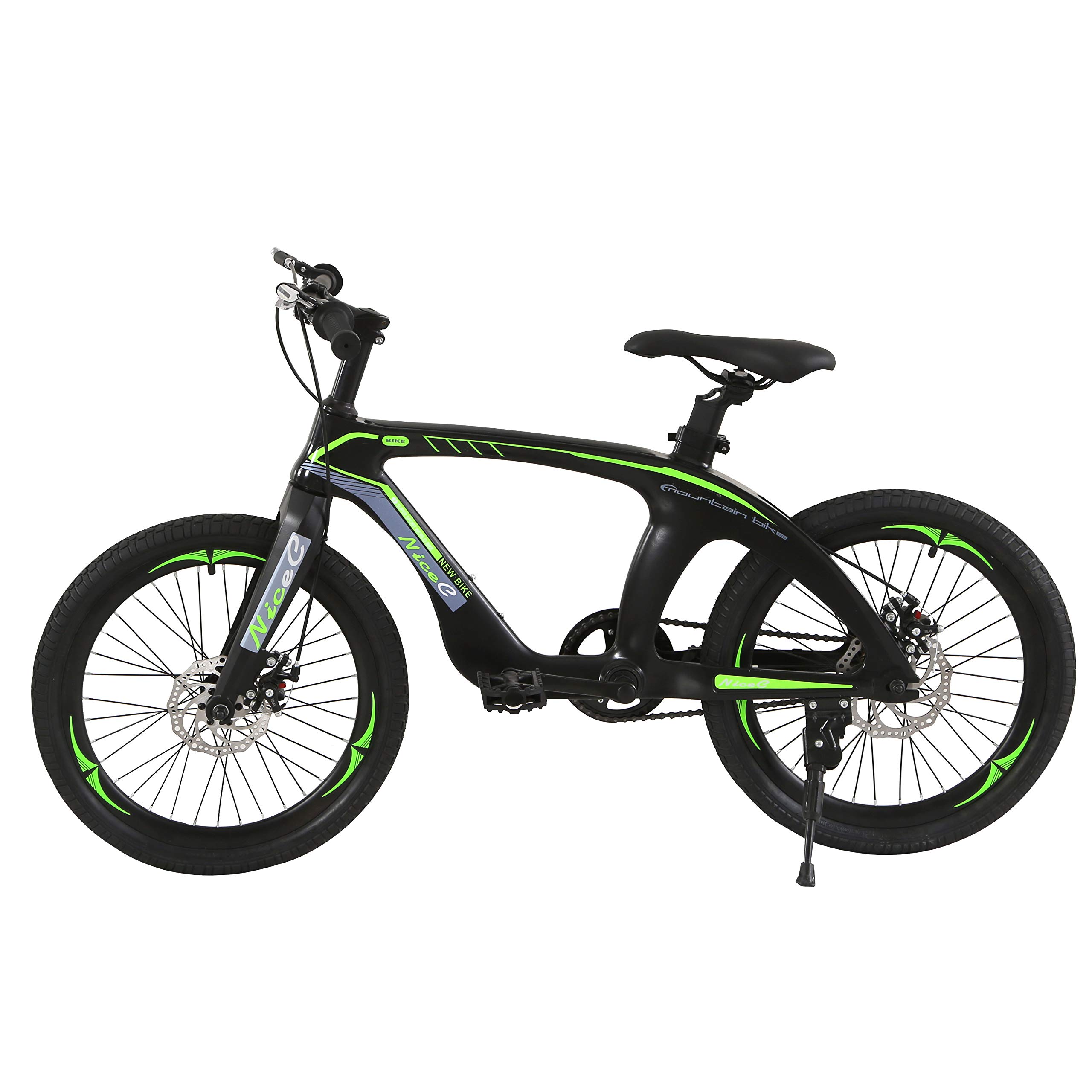 NiceC 20 Inch Kids Bike for Boys & Girls - Lightweight Mountain BMX Bicycle with Dual Disc Brakes - Perfect for Outdoor Riding, Commuting & Neighborhood Adventures