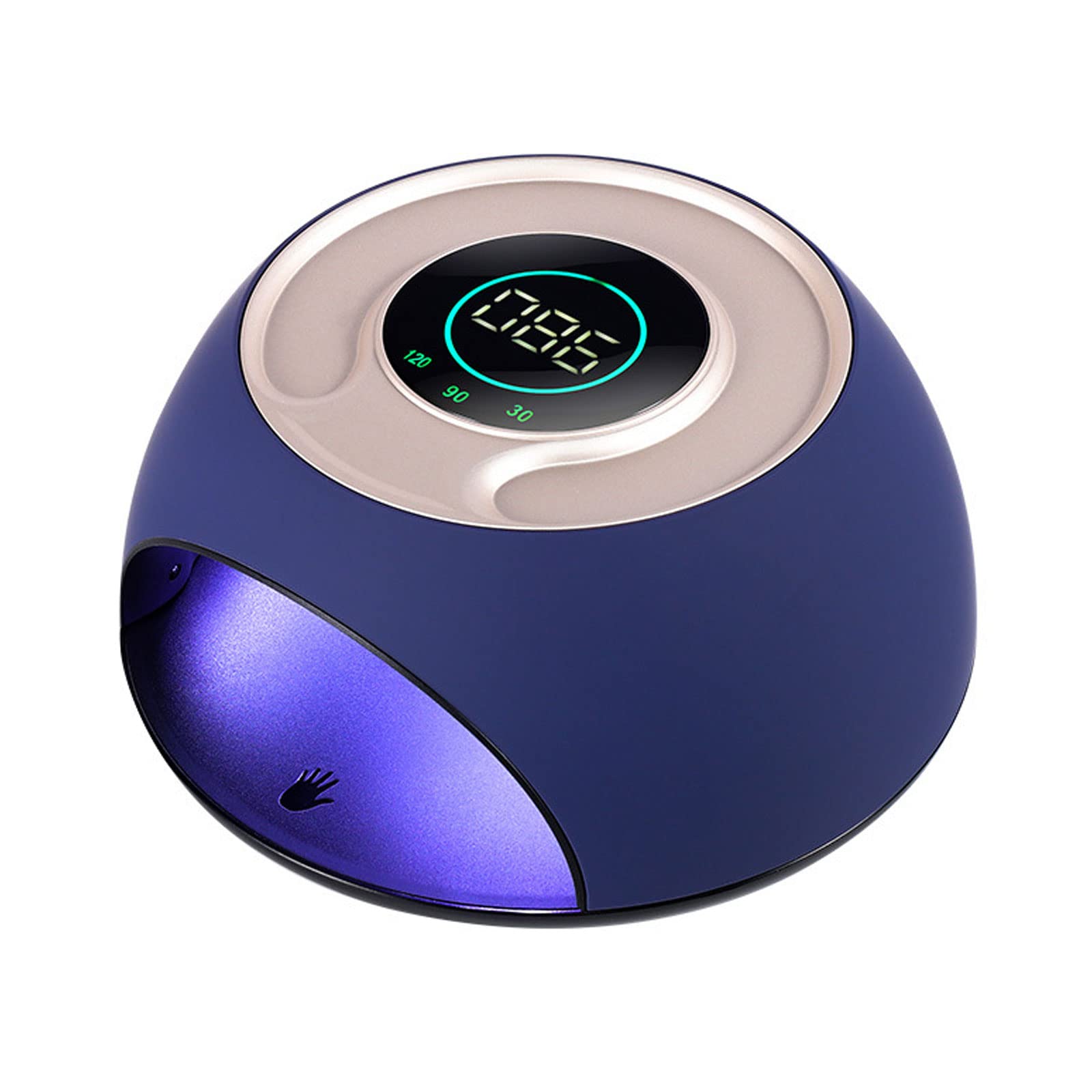 120W UV LED Nail Lamp - Professional Gel Polish Curing Light with Auto Sensor & LCD Display for Home & Salon Manicure/Pedicure