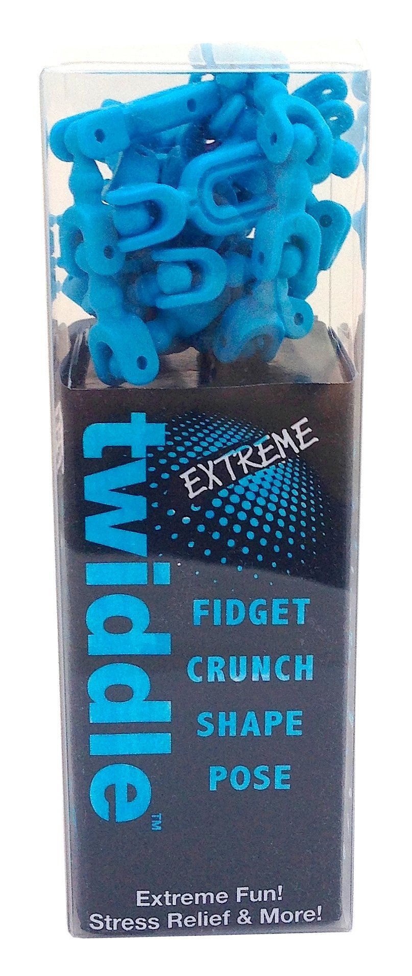 Twiddle Extreme Crunch Safe Sensory Toy for Anxiety Relief - Blue | Fidget Toy for Adults & Kids with ADHD, Autism, Stress | Perfect for Office, Travel & Classroom Use