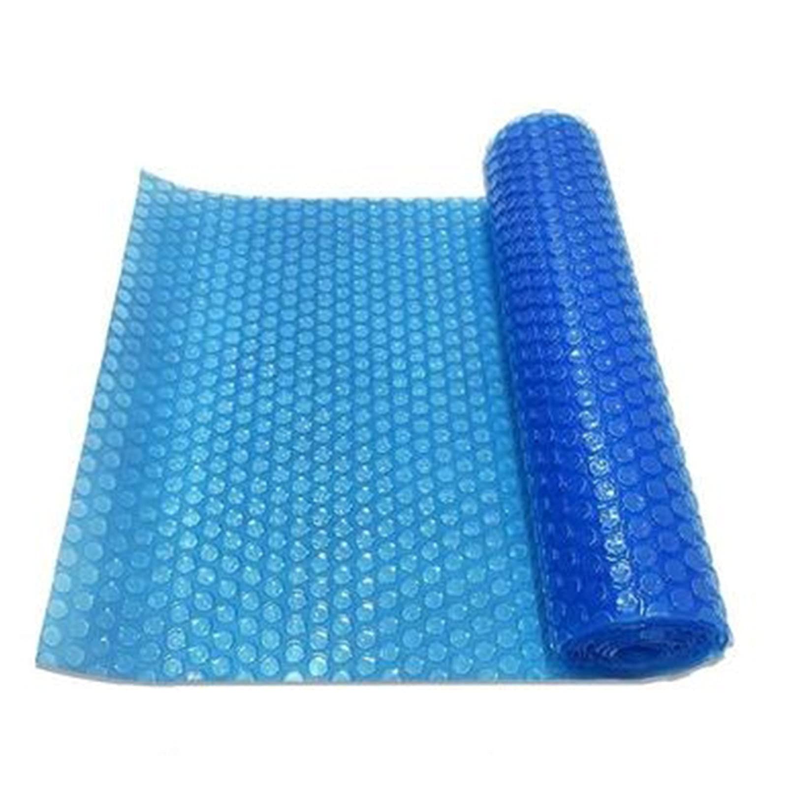 Solar Heat Insulation Pool Cover - Blue PE Bubble Swimming Pool Cover for Above Ground Rectangular Frame Pools | Waterproof, Dustproof & Energy Efficient | Perfect for Summer Heat Retention & Winter Protection