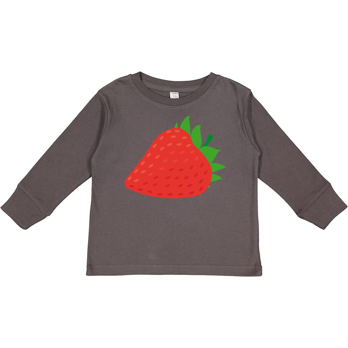 Inktastic Strawberry Fruit Toddler Long Sleeve T-Shirt - Cute & Comfortable Cotton Top for Baby Boys & Girls - Perfect for Playdates, Daycare & Family Outings