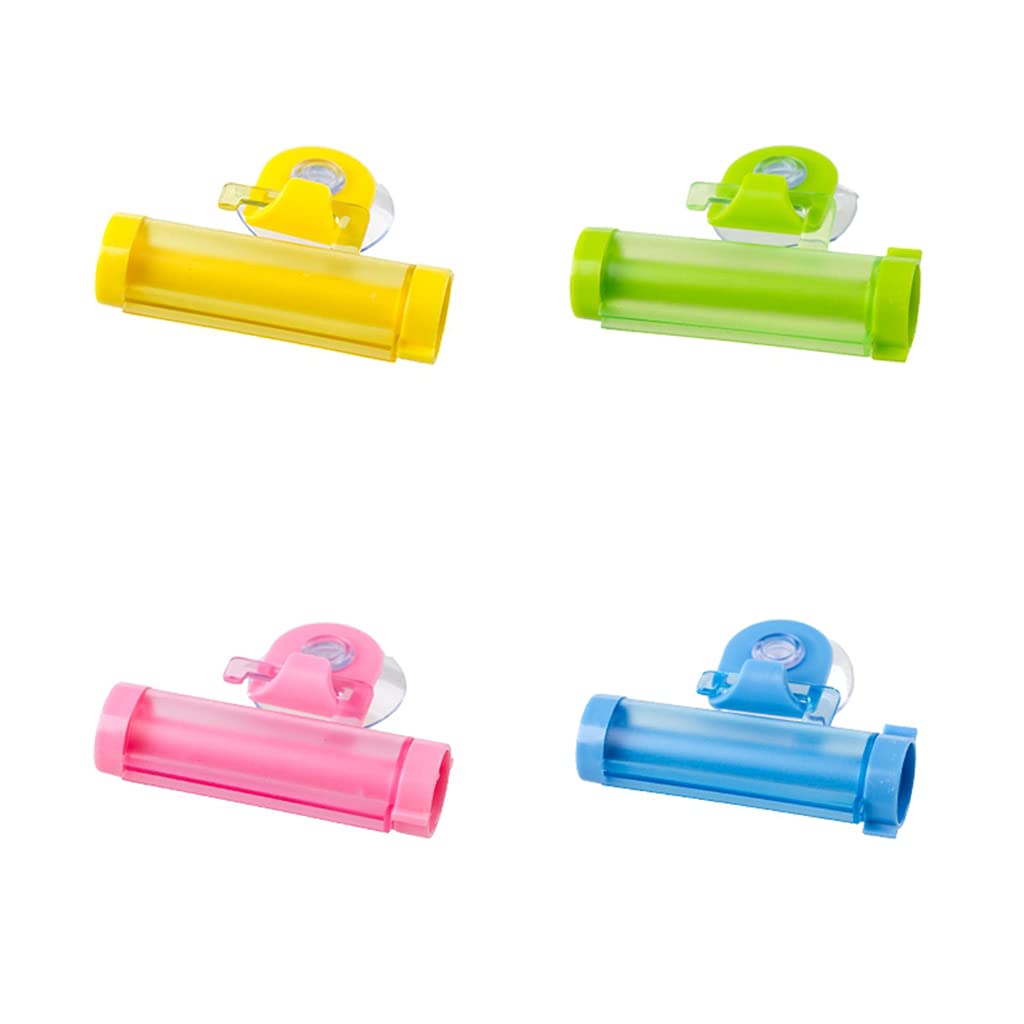 Eco-Friendly Toothpaste Squeezer Roller - Bathroom Organizer for Kids & Adults - Perfect for Toddler Toothbrush & Toothpaste Needs - Orange & Sky Blue - 1 Pack - Ideal for Travel & Home Use