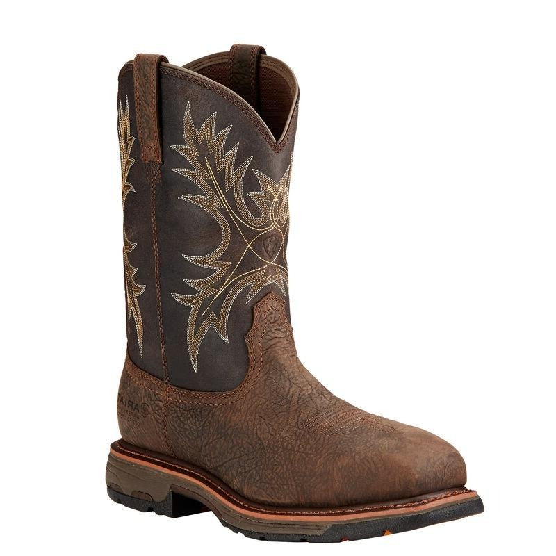 Ariat Workhog Composite Toe Waterproof Work Boots 10017420 - Durable Safety Boots for Construction, Farming & Outdoor Work