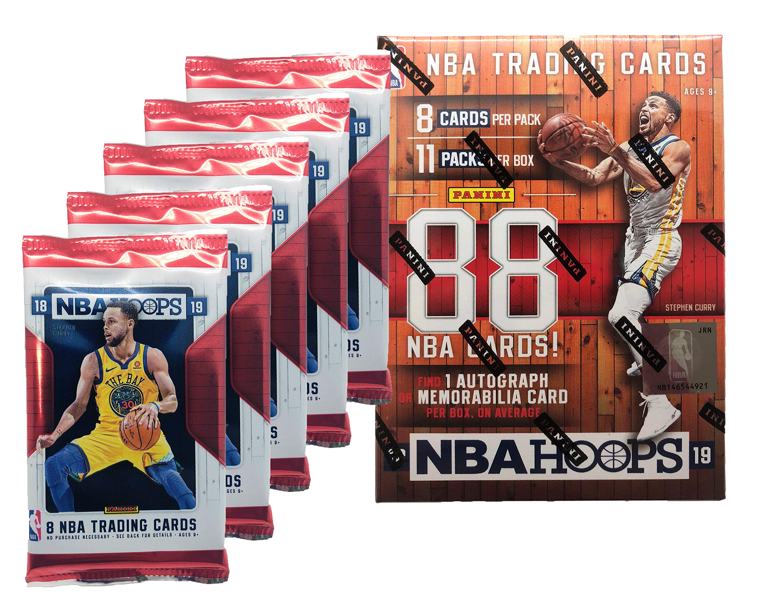 2018-2019 NBA Hoops Factory Sealed Basketball Trading Card - Autograph & Memorabilia Edition - 1 Ungraded Collectible Card per Box - Perfect for NBA Fans & Sports Card Collectors - Great for Display, Gifts, and Investment