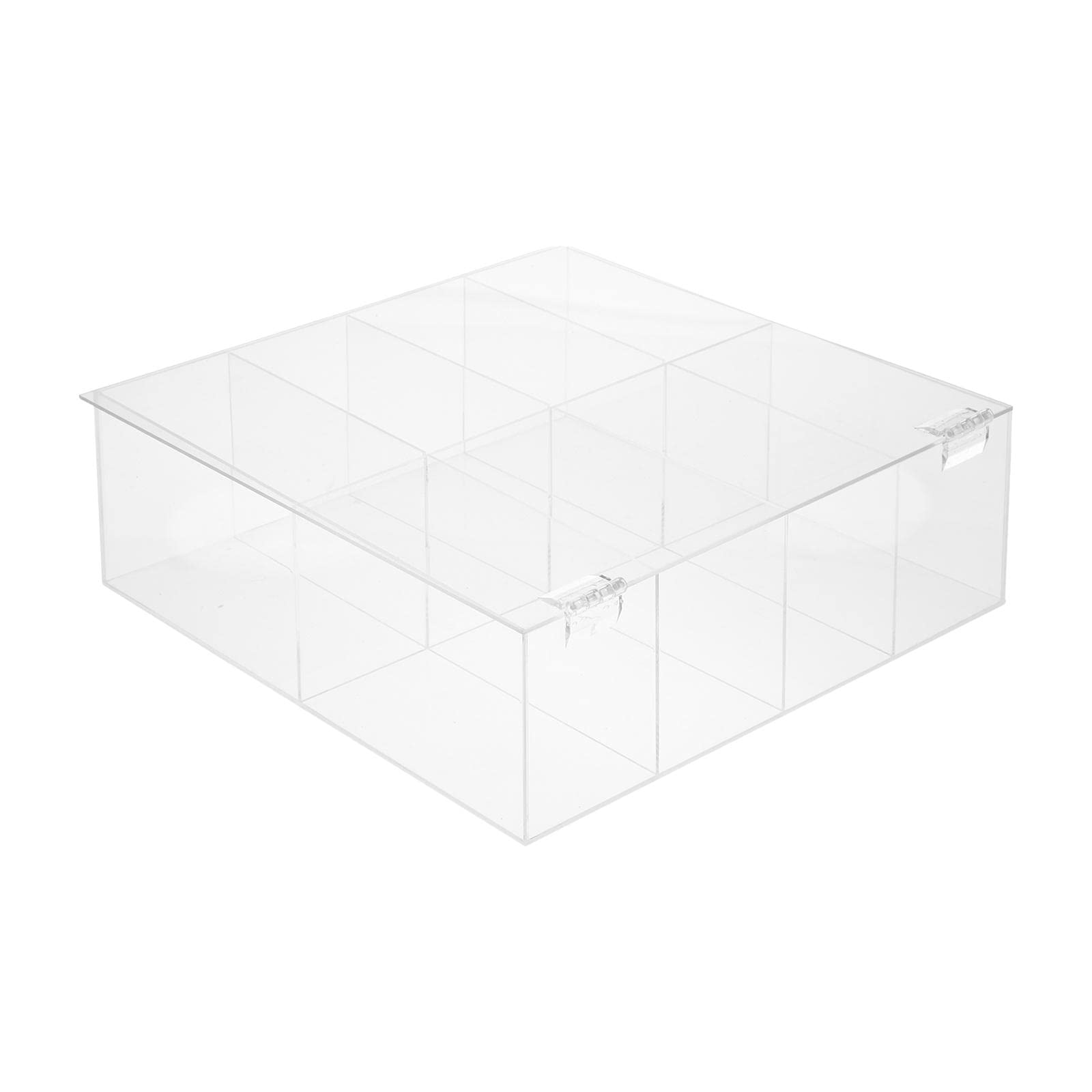 Acrylic Tea Storage Box with Lid - Clear Organizer for Tea Bags, Coffee, Sugar, Creamer & Sweeteners | Kitchen Countertop & Pantry Organization