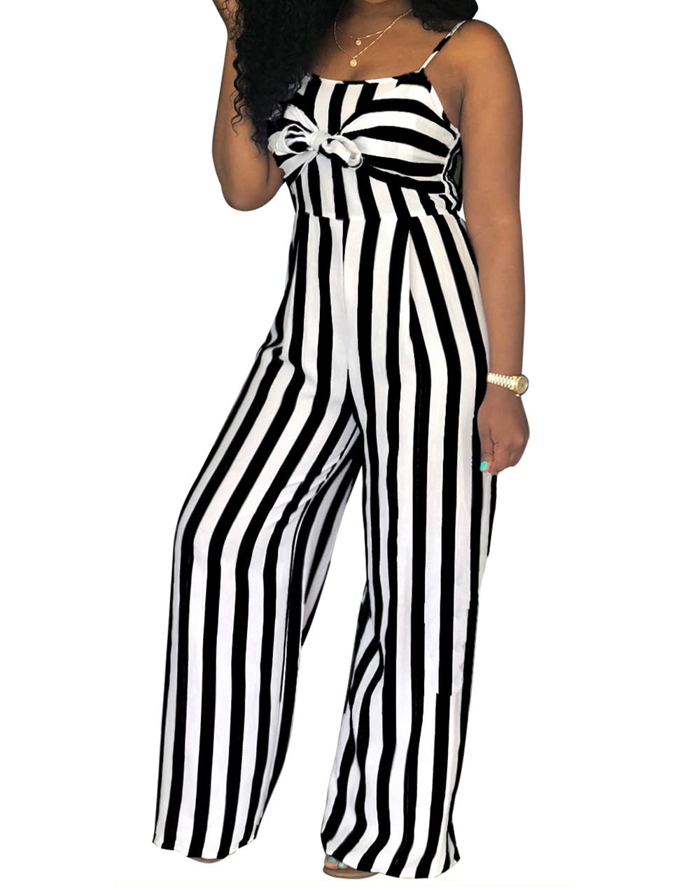 JTNFairy Women's Summer One Shoulder Stretchy Jumpsuit - High Waist Wrap Romper with Pockets | Casual Outfit for Beach, Party & Vacation