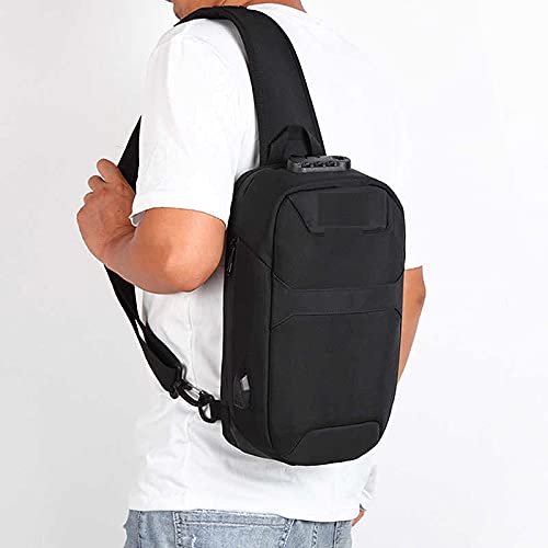 Waterproof USB Sling Bag with Built-in Camera | HD 1080P Recording | Compatible with Special App | Perfect for Outdoor Adventures, Travel & Security Monitoring