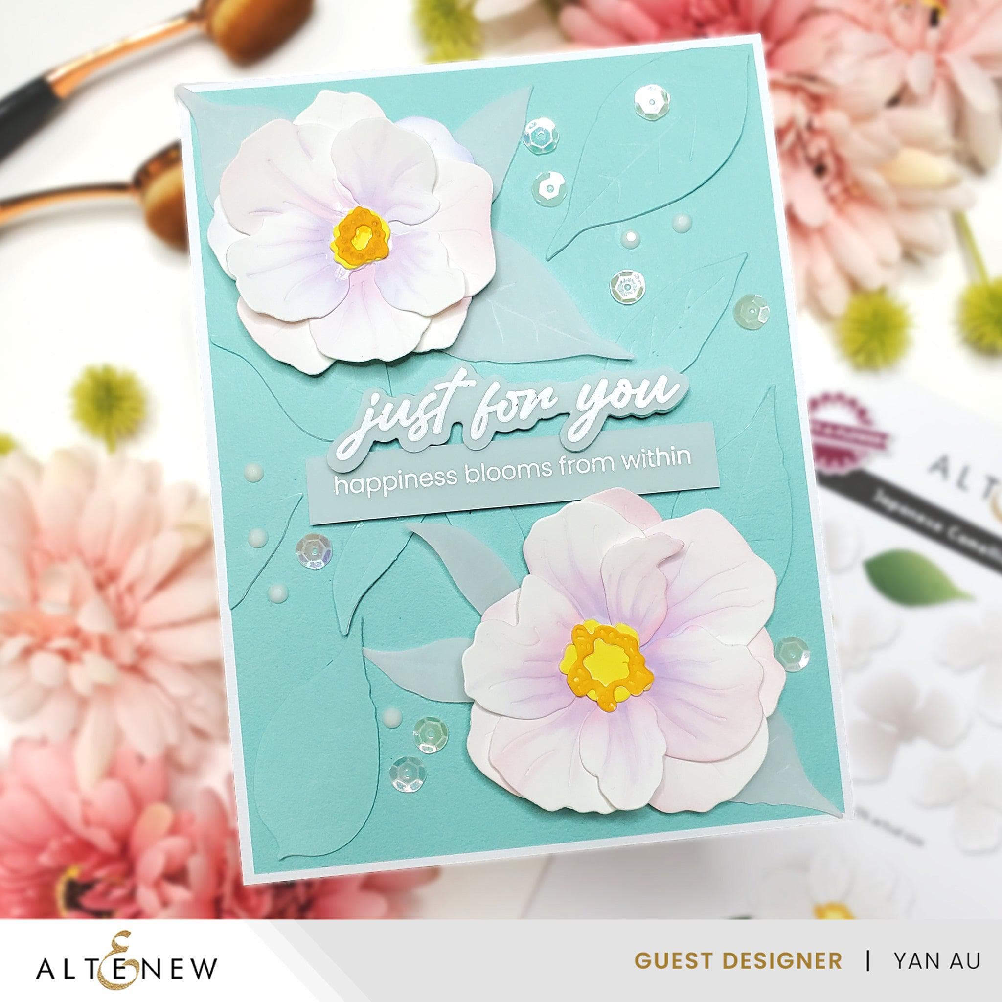Japanese Camellia Layering Die Set for Paper Flower Crafting - DIY Scrapbooking, Card Making & Home Decor Projects