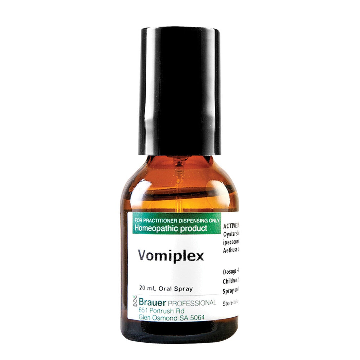 Brauer Professional Vomiplex Oral Spray for Nausea Relief - Fast-Acting Motion Sickness & Morning Sickness Remedy - Travel, Pregnancy & Digestive Comfort Solution