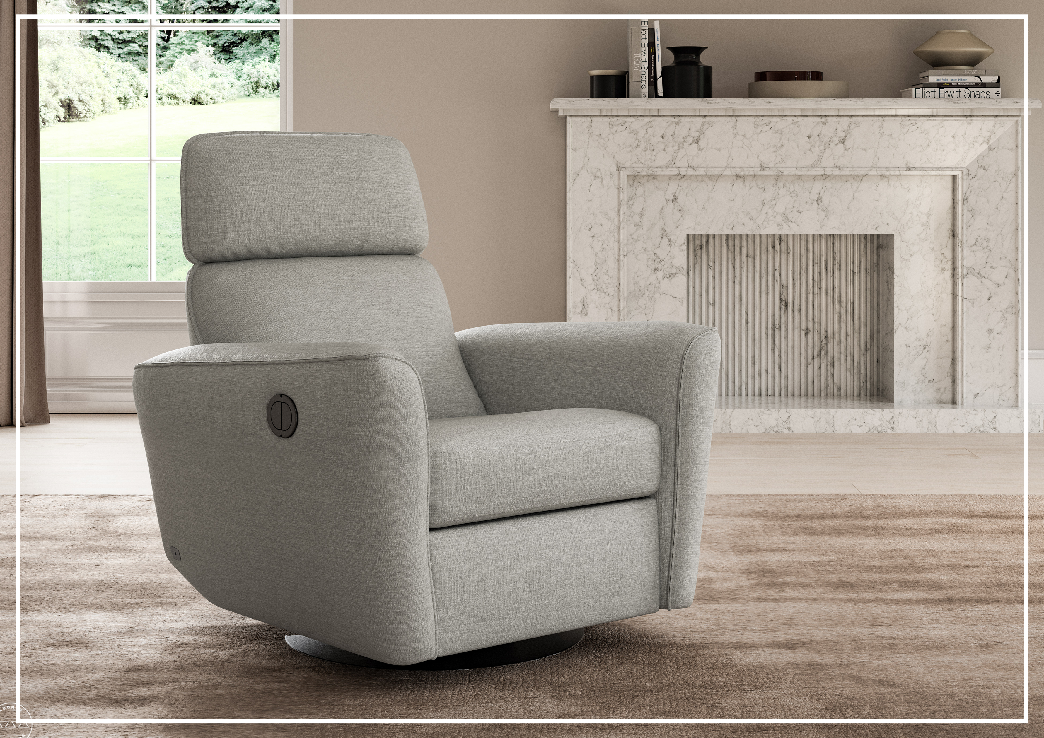 Power & Manual Recliner Chair with Welted Fabric - Comfortable Lift Chair for Living Room, Home Theater & Office - Adjustable Electric Reclining Sofa with USB Charging Port
