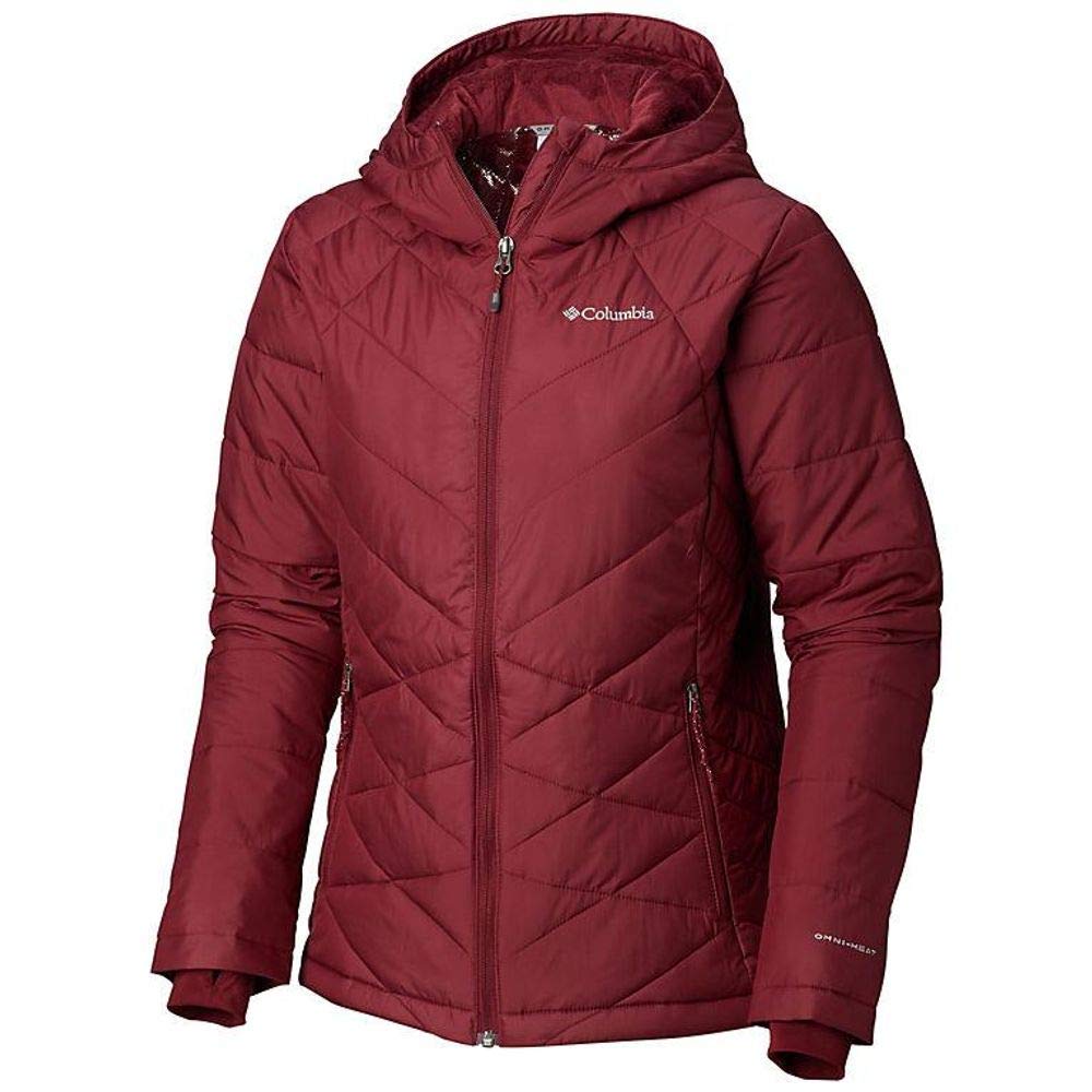 Columbia Women's Heavenly Hooded Jacket - Lightweight Waterproof Windbreaker for Hiking, Travel & Outdoor Activities | Warm Fleece Lining | All-Weather Protection