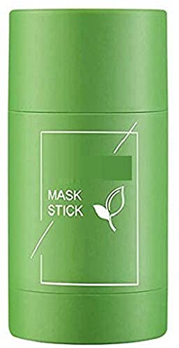 Natural Green Tea Face Mask Stick - Deep Cleansing, Oil Control & Anti-Acne Treatment with Moisturizing Benefits | Refreshing Solid Mask for Lazy Skincare Routine | Perfect for Oily, Acne-Prone Skin & Post-Workout Refreshment