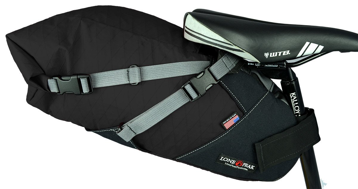 Lone Peak Expedition 3-Roll Bicycle Seat Bag - Waterproof Bike Saddle Bag with Secure Mount | 1000D Nylon Durable Cycling Seat Pack | Perfect for Road Bikes, Mountain Bikes & Commuting