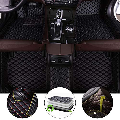All-Weather Floor Mats for Dodge RAM 2500 (2011-2018) | Heavy Duty Car Floor Liners | Full Protection Black 3-Piece Set | Perfect for Off-Road, Work Trucks & Winter Driving