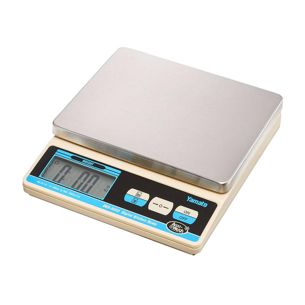 Yamato Accu-Weigh 4 lb Digital Kitchen Scale - Precise Food Weighing for Baking, Cooking & Meal Prep | Compact & Easy to Use