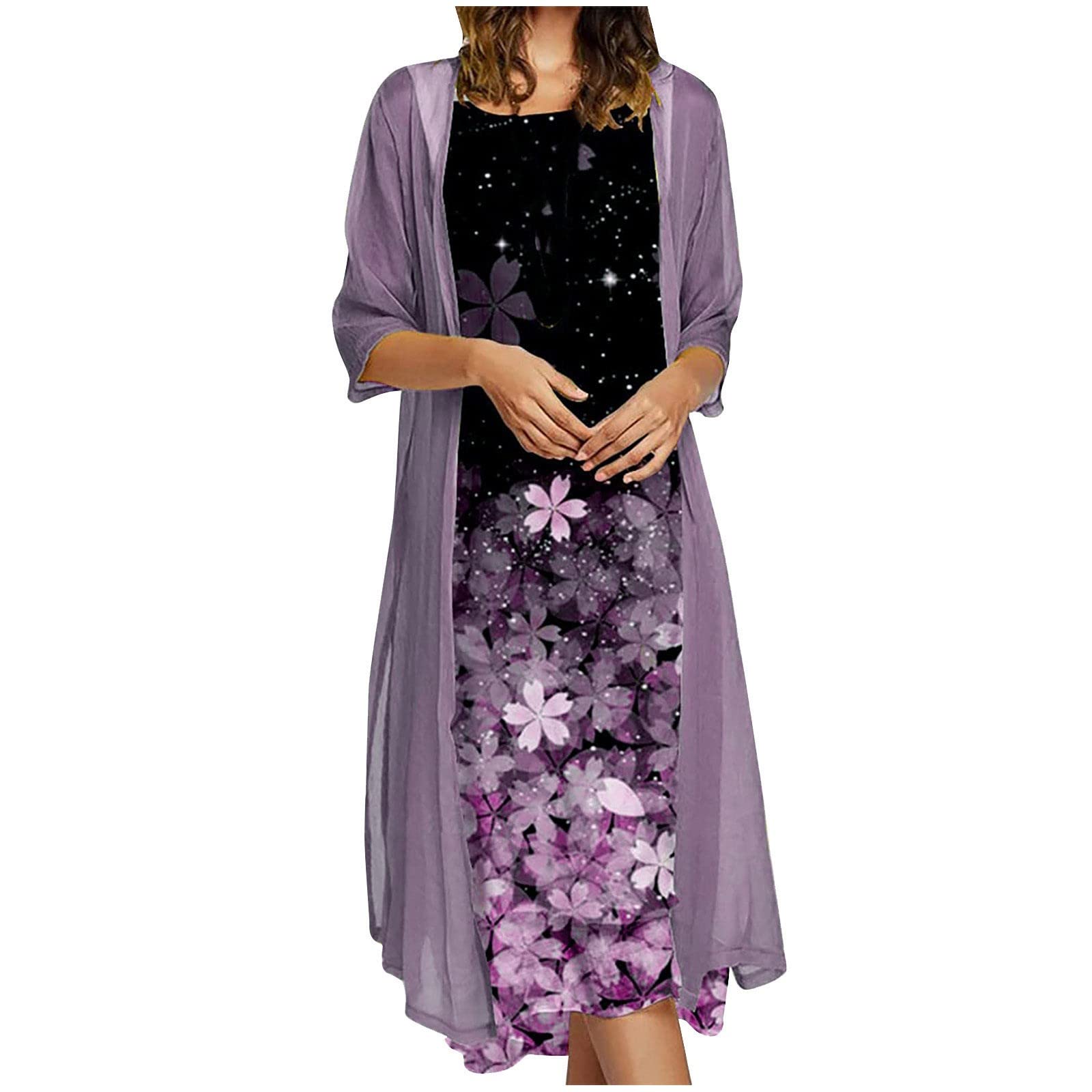 Elegant 2-Piece Sequin Lace Maxi Dress for Women | Cocktail Party, Wedding Guest & Bridesmaid Dress | Fall Evening Prom Gown with Slit | Perfect for Formal Events, Date Nights & Special Occasions