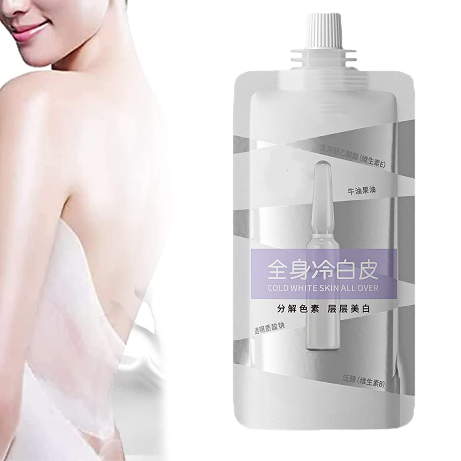 200ml Cold White Full Body Whitening Cream - Skin Brightening Lotion for Dark Spots & Even Skin Tone | All Over Body Lightening Treatment for Face, Arms, Legs & Sensitive Areas | Dermatologist-Tested Formula for Daily Use at Home & Spa