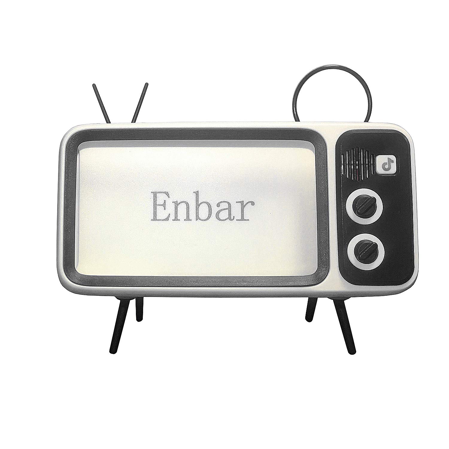 Mini Retro TV Wireless Speaker & Phone Stand - Cute Creative Holder for Smartphones Under 6.5