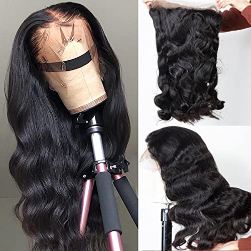 Arabella 10A Grade 4x4 Lace Front Wigs Human Hair - Body Wave 150% Density with Baby Hair & Pre Plucked Bleached Knots for Women (26 Inch) | Natural Look for Daily Wear, Parties & Special Occasions