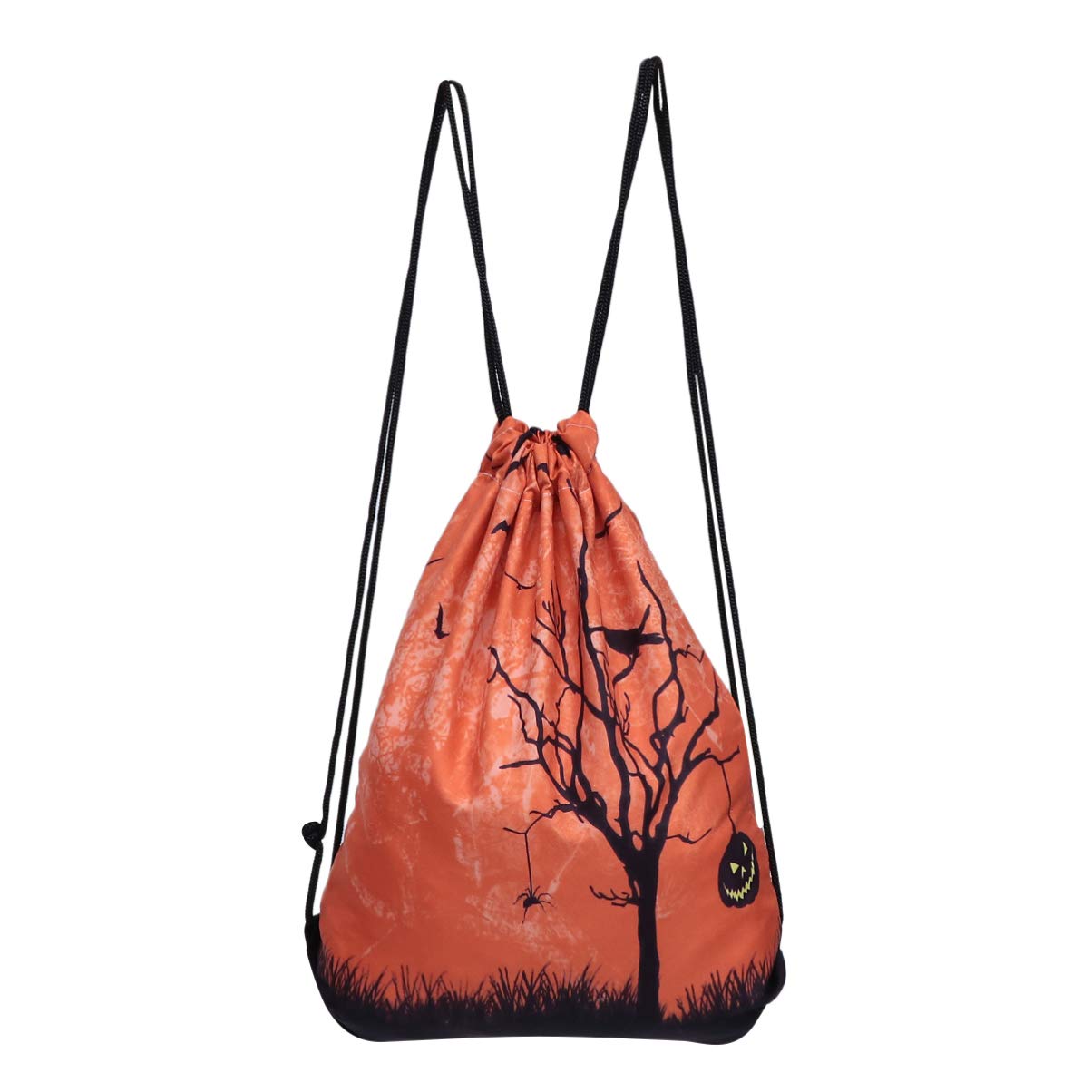 VALICLUD Halloween Drawstring Backpack - Waterproof Crossbody Shoulder Bag for Trick or Treat, Cosplay, Shopping & Sports | Perfect for Halloween Parties, Costume Accessories & Everyday Use