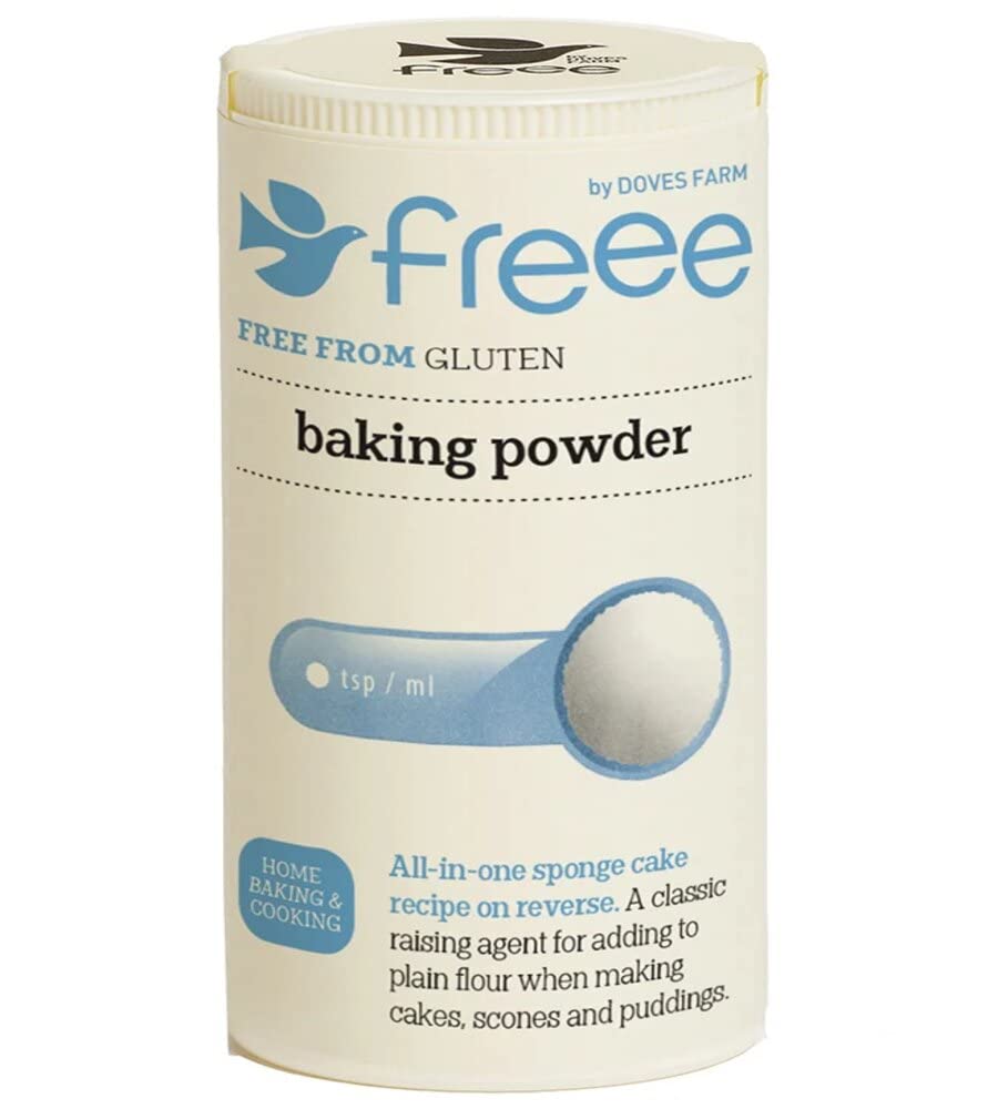 Doves Farm Organic Baking Powder 130g - Gluten-Free, Aluminum-Free, Non-GMO | Perfect for Cakes, Cookies & Healthy Baking