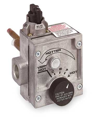 NG 56K BtuH Water Heater Control Valve - High Efficiency Gas Water Heater Replacement Part for Home & Commercial Use