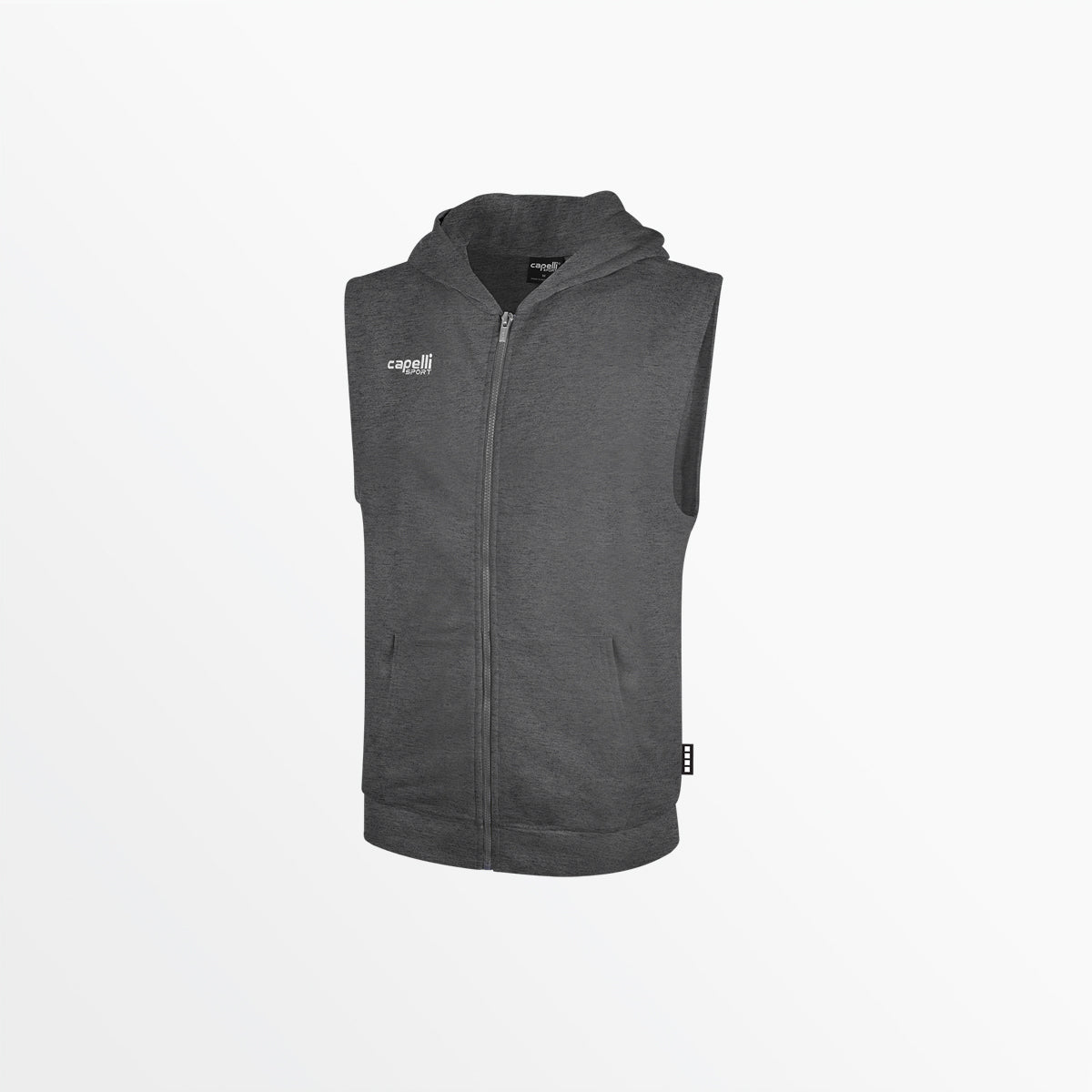 Men's French Terry Zip Hoodie Vest - Lightweight & Comfortable Casual Wear for Gym, Running, and Outdoor Activities