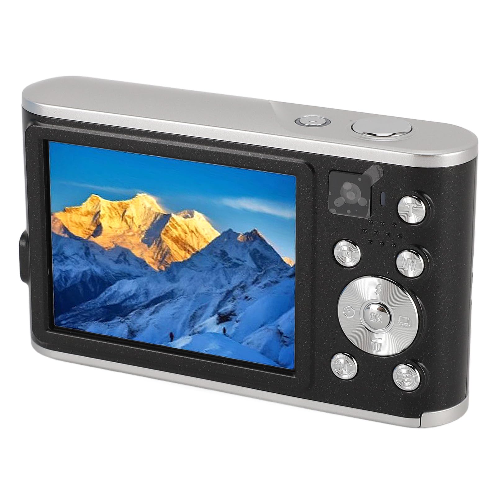 4K Digital Camera 48MP Autofocus Compact Camera with 2.8 Inch LCD Screen, Rechargeable Vlogging Camera for Beginners, Students, Travel & YouTube Content Creation (Black)