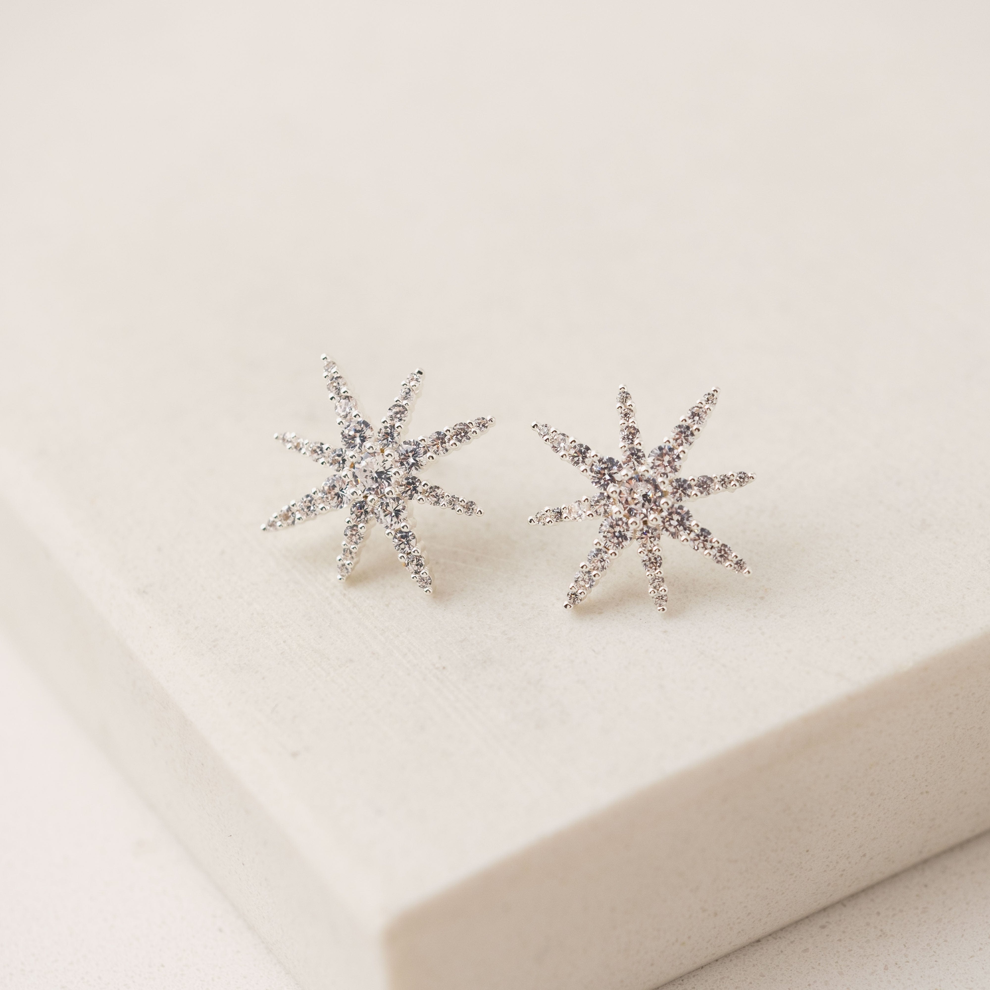 Etoile Silver Star Stud Earrings for Women - Dainty & Elegant Jewelry for Everyday Wear, Parties & Gifts