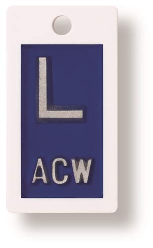 Orange Plastic X-Ray Markers - Left Side Only with 1/2