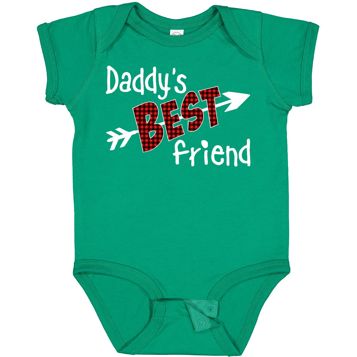 Inktastic Daddy's Best Friend - Arrow and Plaid Letters Baby Bodysuit | Cute Outfit for Newborns, Family Gatherings, and Photo Shoots