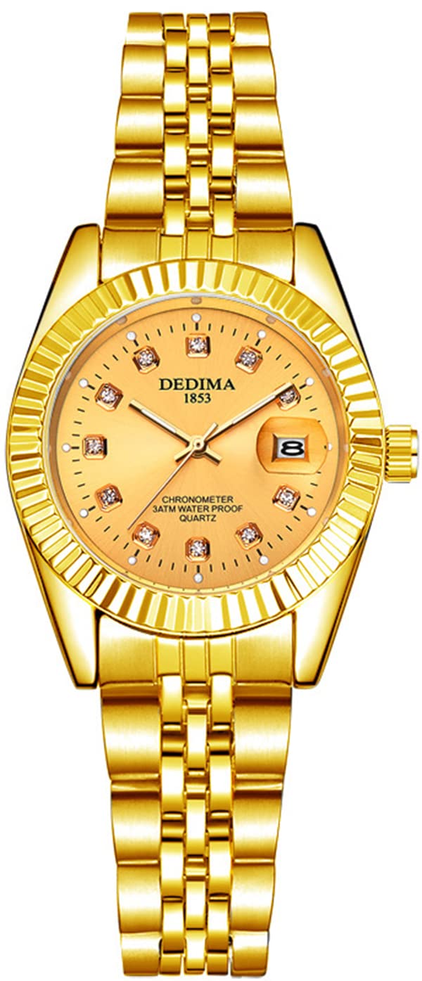 Elegant Women's Fashion Quartz Watch with Date Display - Waterproof Dress Wristwatch for Ladies | Perfect for Office, Party & Everyday Wear