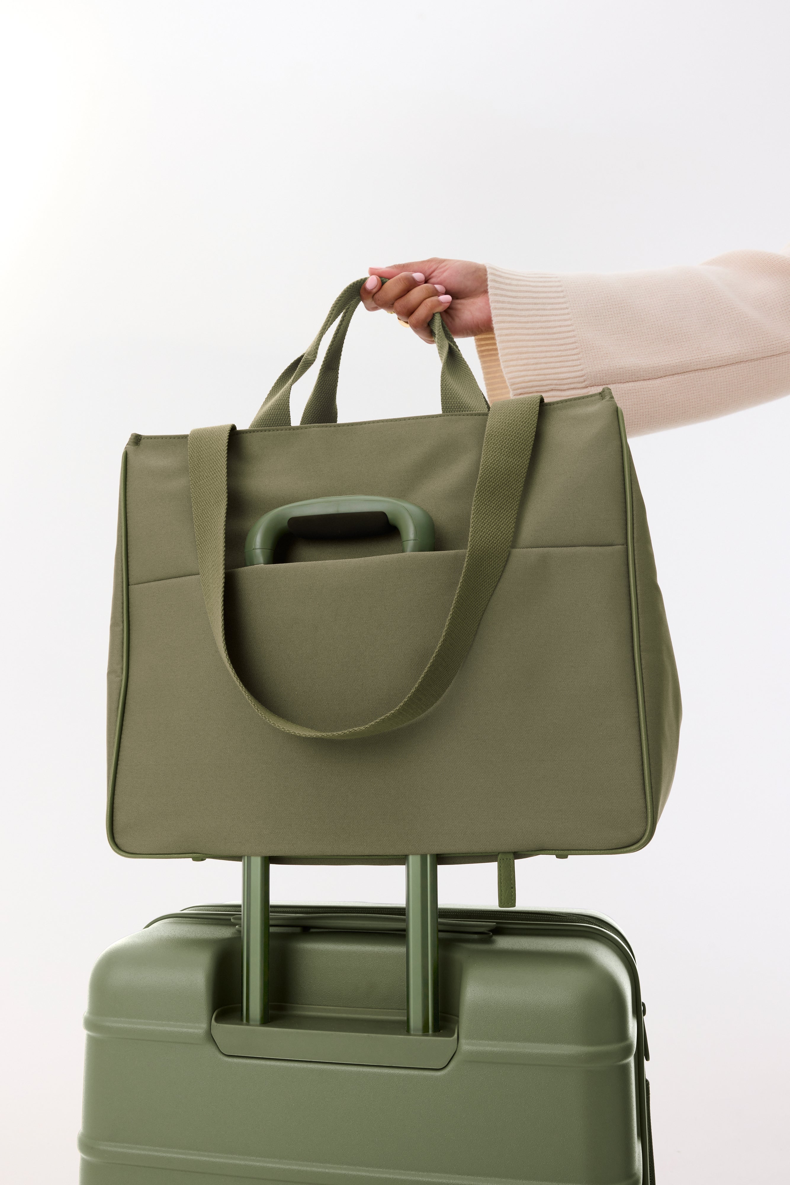 East to West Olive Tote Bag - Stylish & Durable Crossbody Handbag for Women, Perfect for Work, Travel & Everyday Use