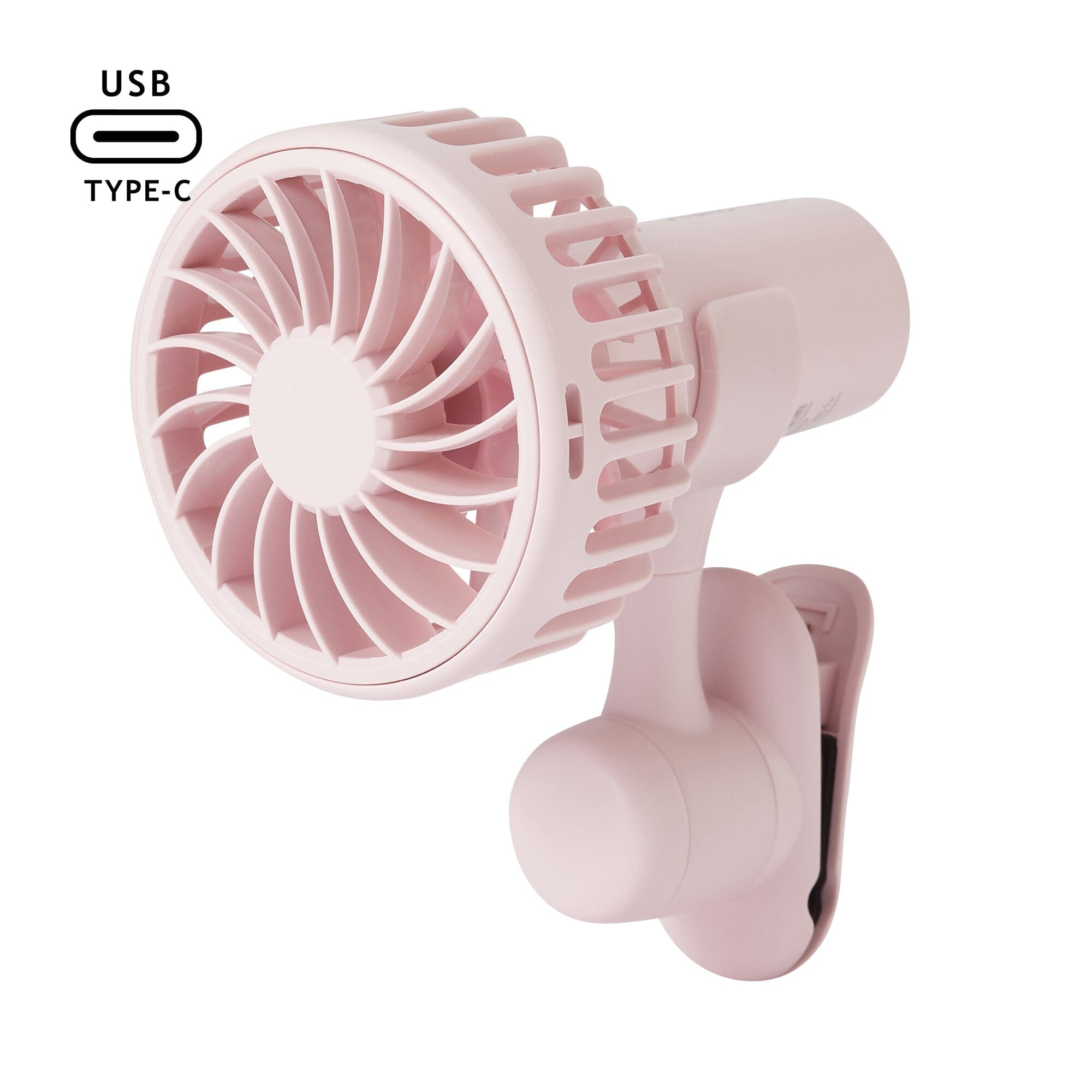 FRAIS Mini Portable Fan - Pink | USB Rechargeable Handheld Fan for Women, Kids | Perfect for Office, Travel, Gym & Outdoor Activities