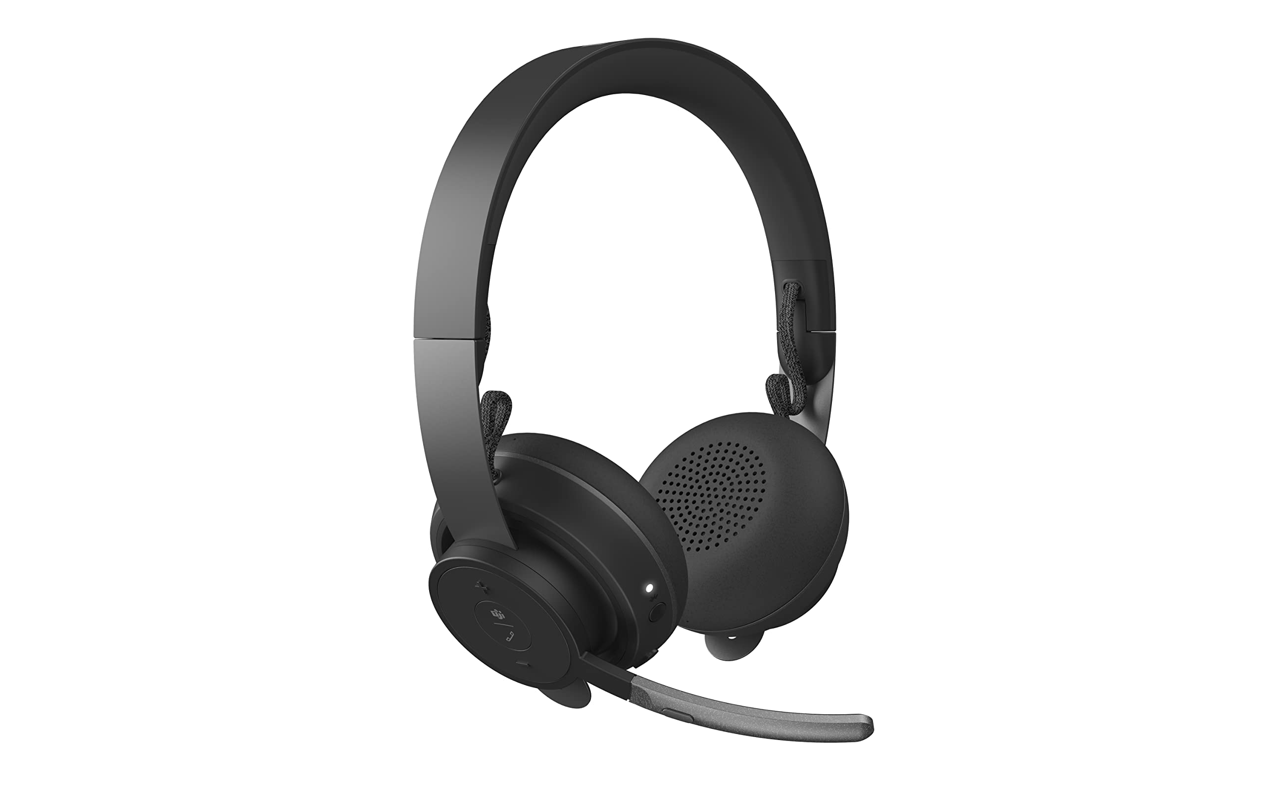Logitech Business Zone Wireless Bluetooth Headset for Microsoft Teams - Graphite (981-000854) | Certified Renewed | Noise Cancelling Mic for Office, Remote Work & Video Conferencing