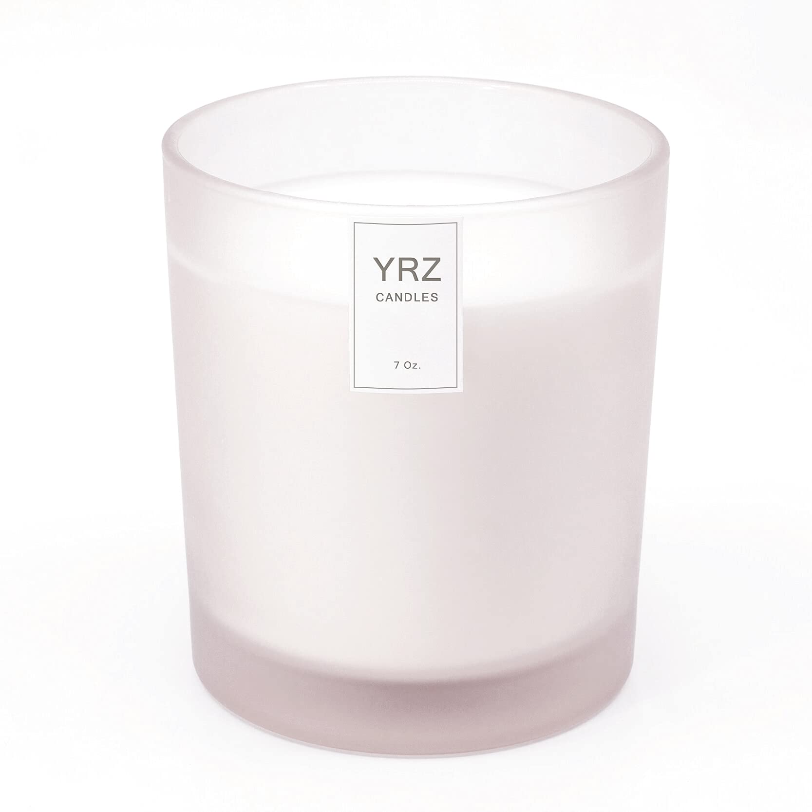 YRZ Candles - White Grapefruit, Peach & Jasmine Scented Soy Candle | Hand-Poured in Los Angeles | 45-Hour Burn Time | 7 Oz Jar | Perfect for Relaxation, Spa Days & Home Decor