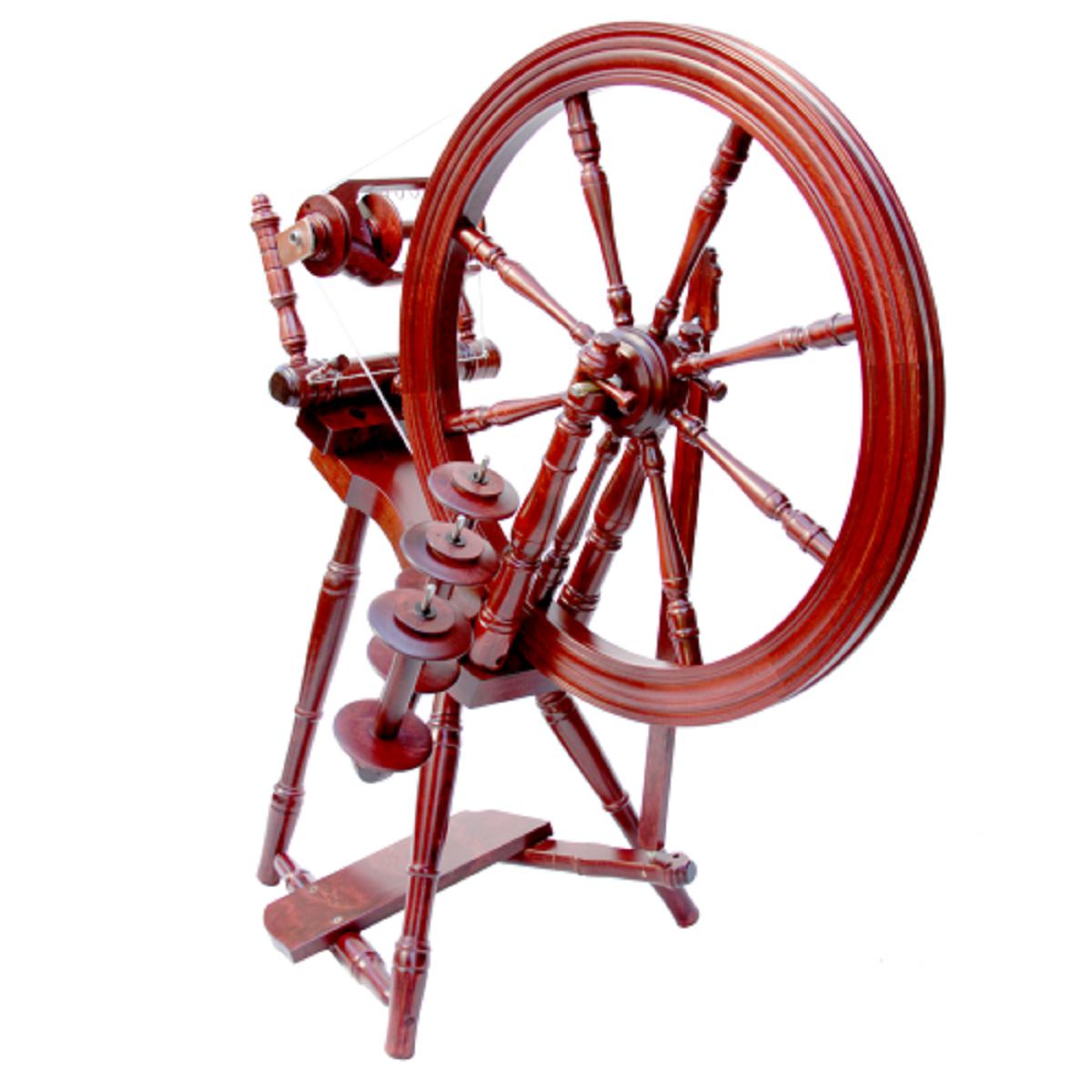 Kromski Interlude Spinning Wheel - Premium Wooden Yarn Spinner for Hand Spinning Wool & Fiber - Perfect for Knitting, Weaving & DIY Craft Projects