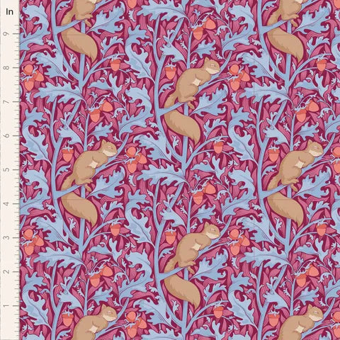 Tilda 100530 Squireldream Hibiscus Hibernation Fabric - Perfect for Quilting, Sewing & Home Decor Projects