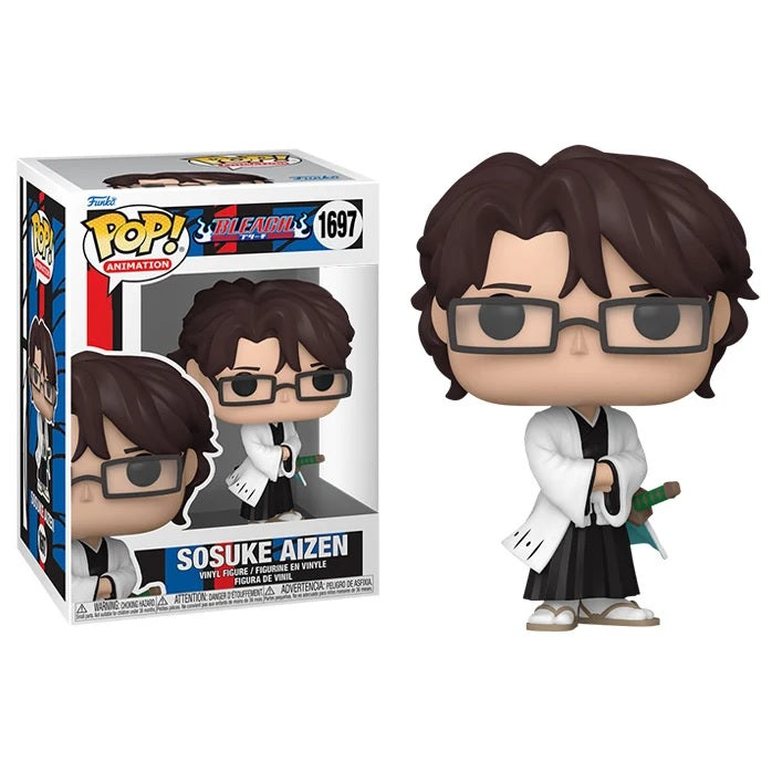 Bleach Pop! Vinyl Figure Sosuke Aizen Anime Collectible [1697] - Perfect for Anime Fans, Home Decor & Gift Giving