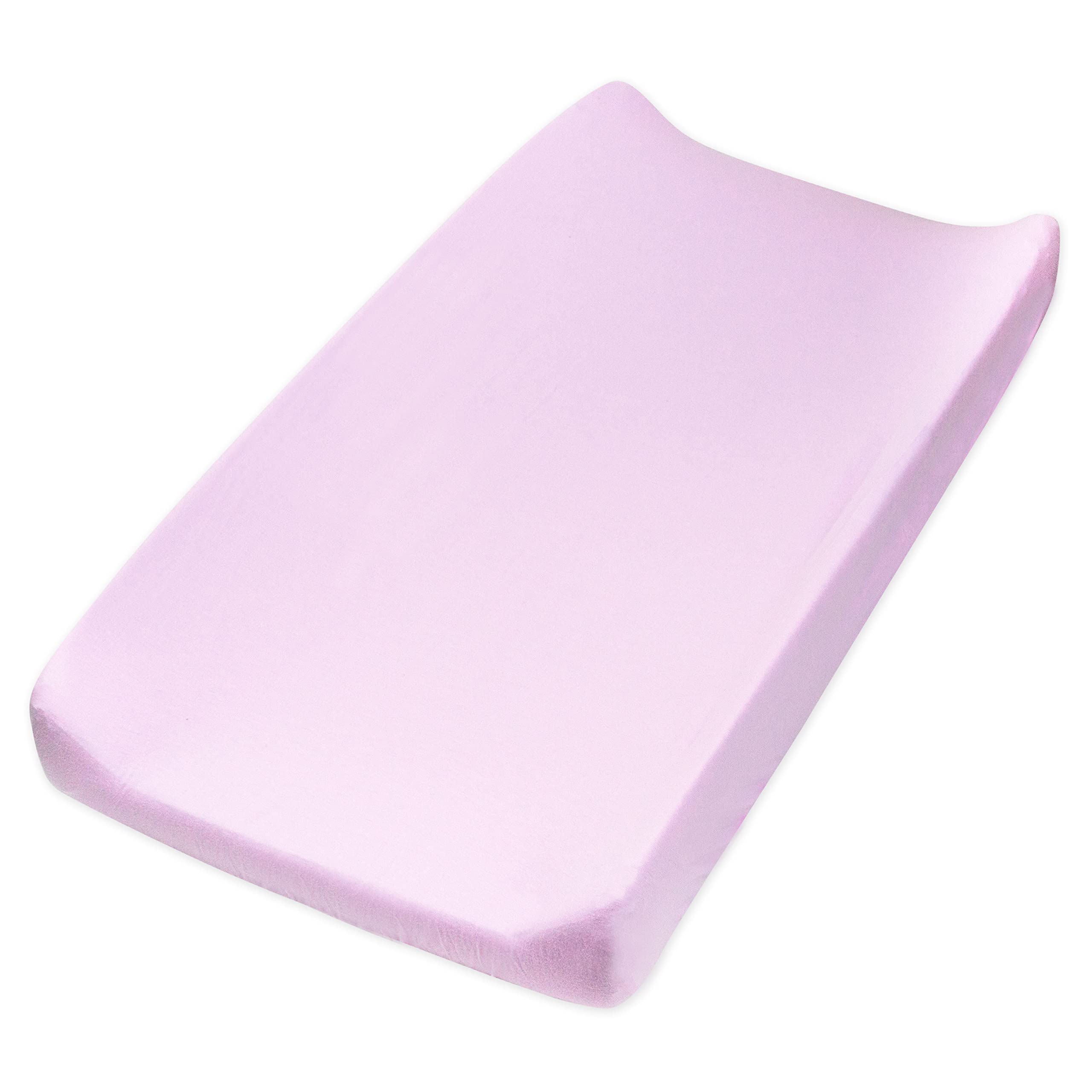 Honest Baby Girls Organic Cotton Changing Pad Cover - Soft, Hypoallergenic & Washable - Lavender (One Size) for Nursery, Diaper Changing & Baby Care Essentials