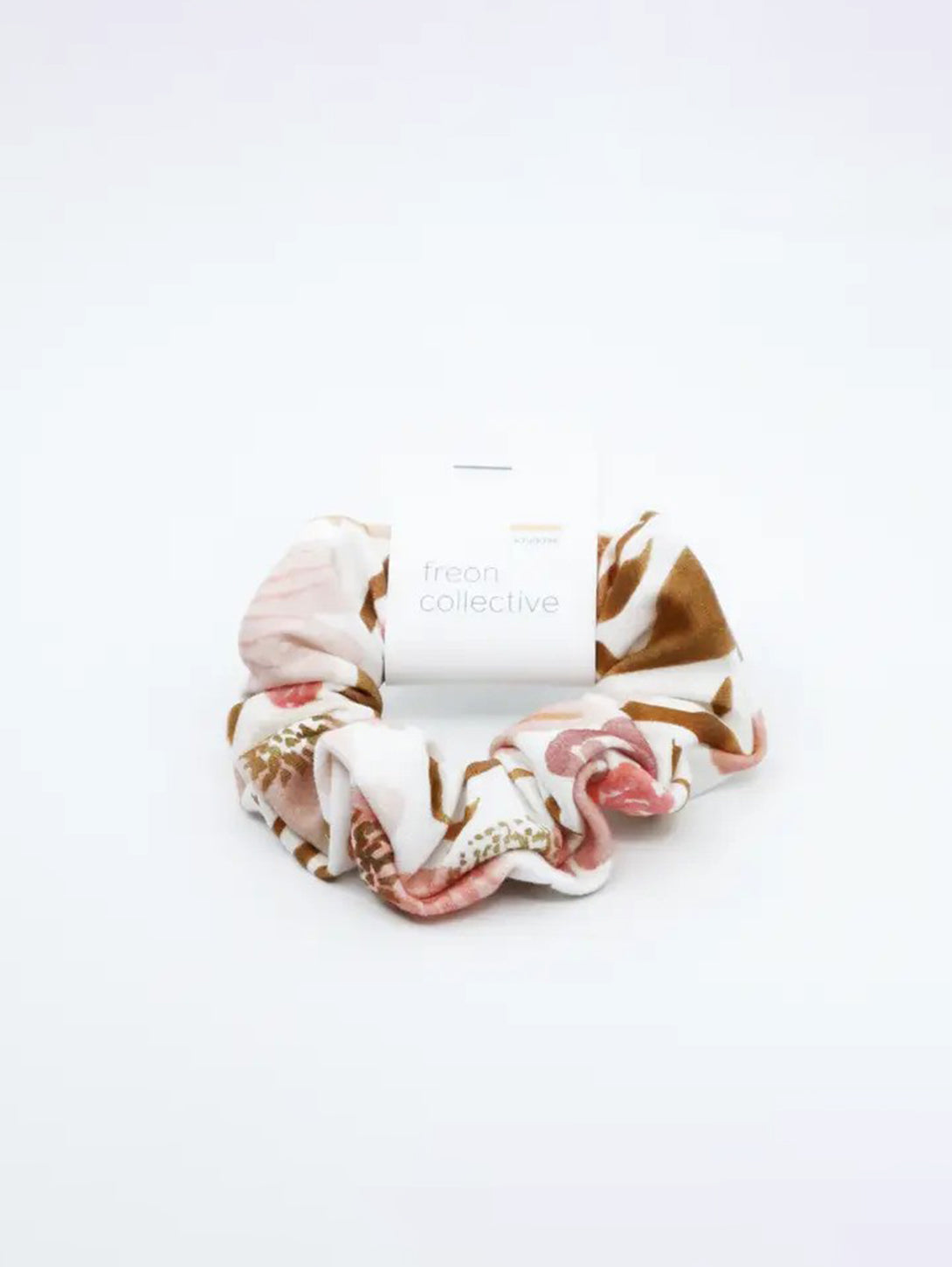 Organic Cotton Hair Scrunchie - Juliet Florals Design | Soft & Stretchy Hair Tie for Women & Girls | Perfect for Workouts, Yoga, and Everyday Use