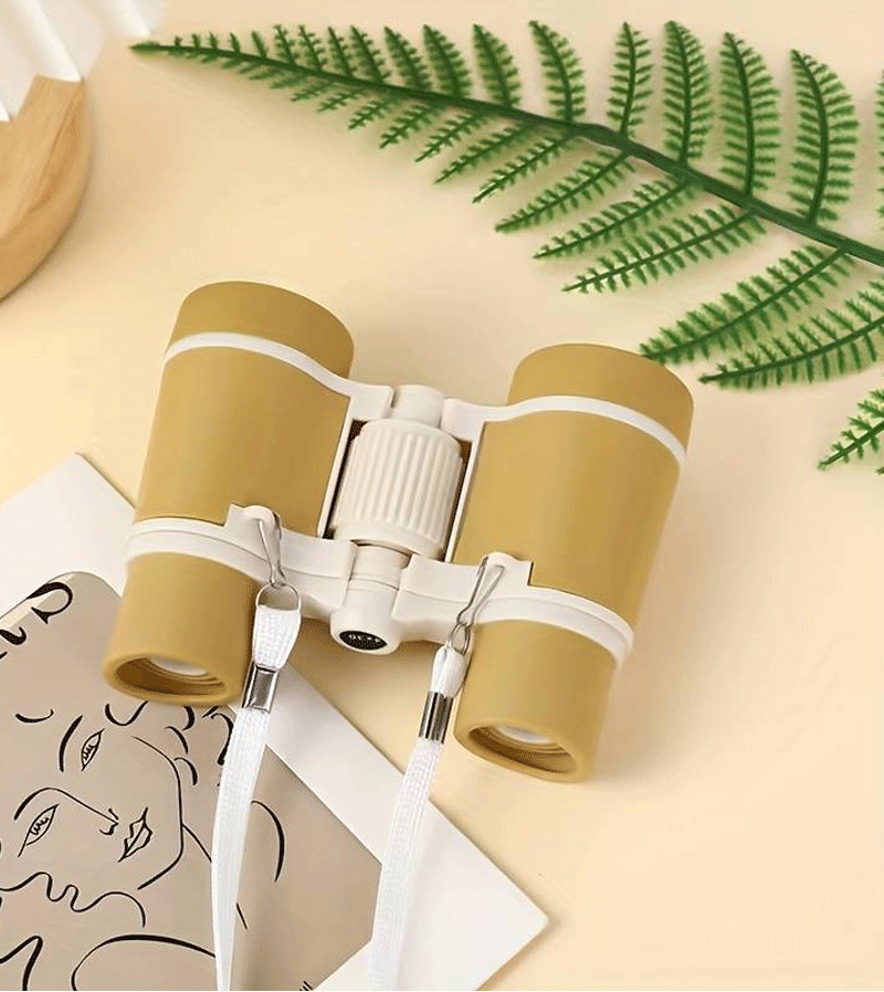 Best Kids Binoculars for Outdoor Adventures - Durable Khaki Children's Binoculars for Bird Watching, Hiking, and Nature Exploration