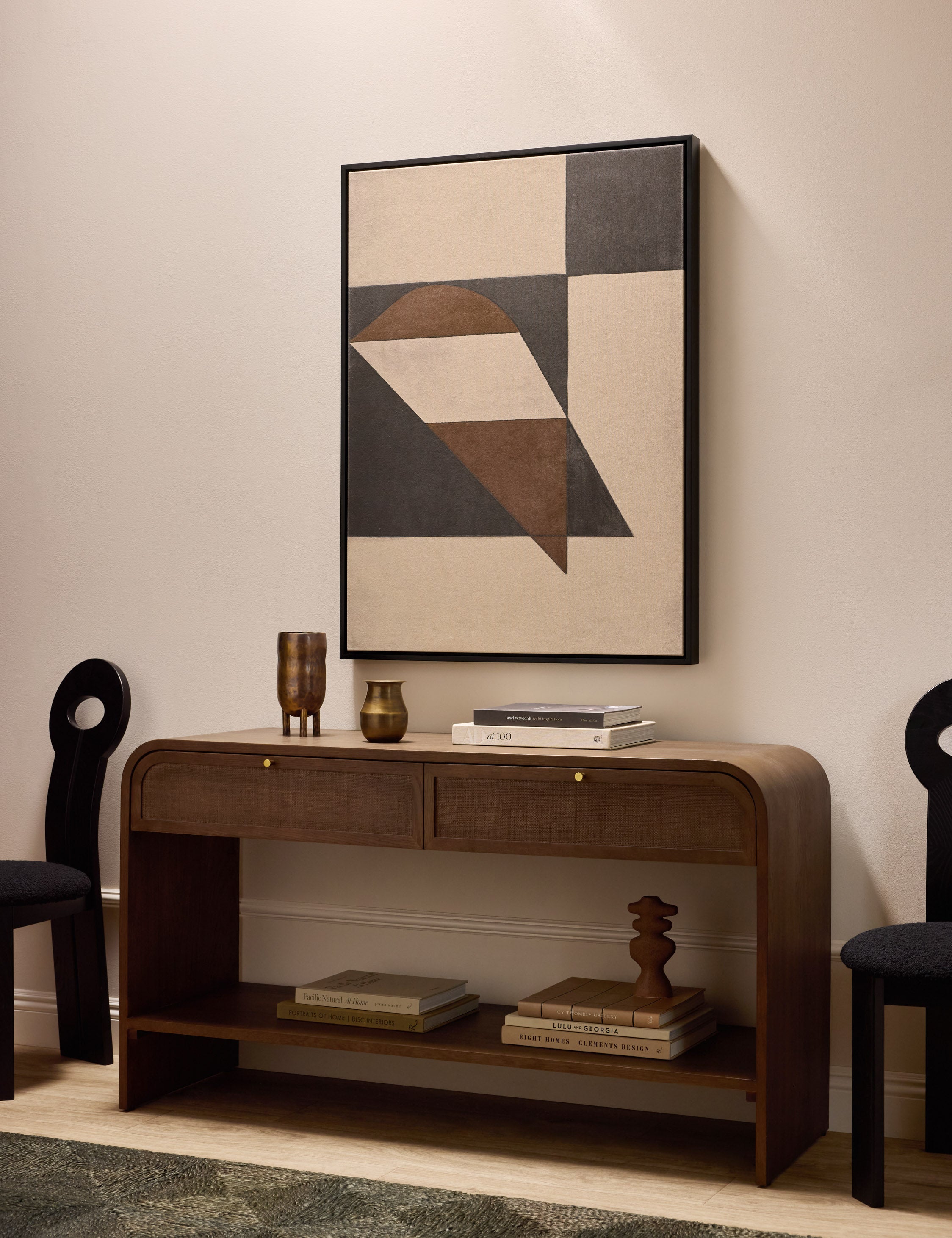 Angular Journey IV Wall Art by Bobby Berk - Modern Abstract Canvas Painting for Living Room, Bedroom & Office Decor