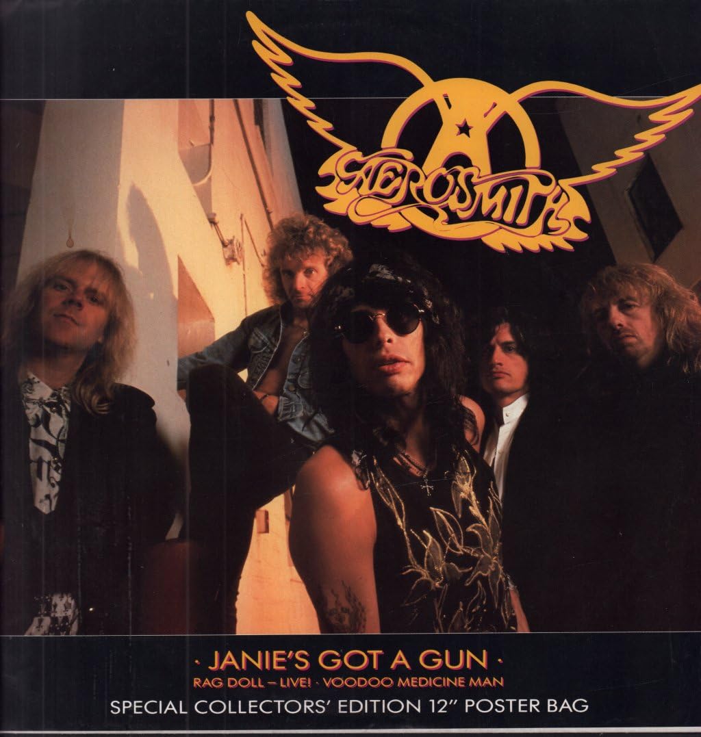 Janie's Got A Gun 12 Inch Vinyl Single - UK Geffen 1989 Record | Limited Edition Collectible Music for DJs & Vinyl Enthusiasts