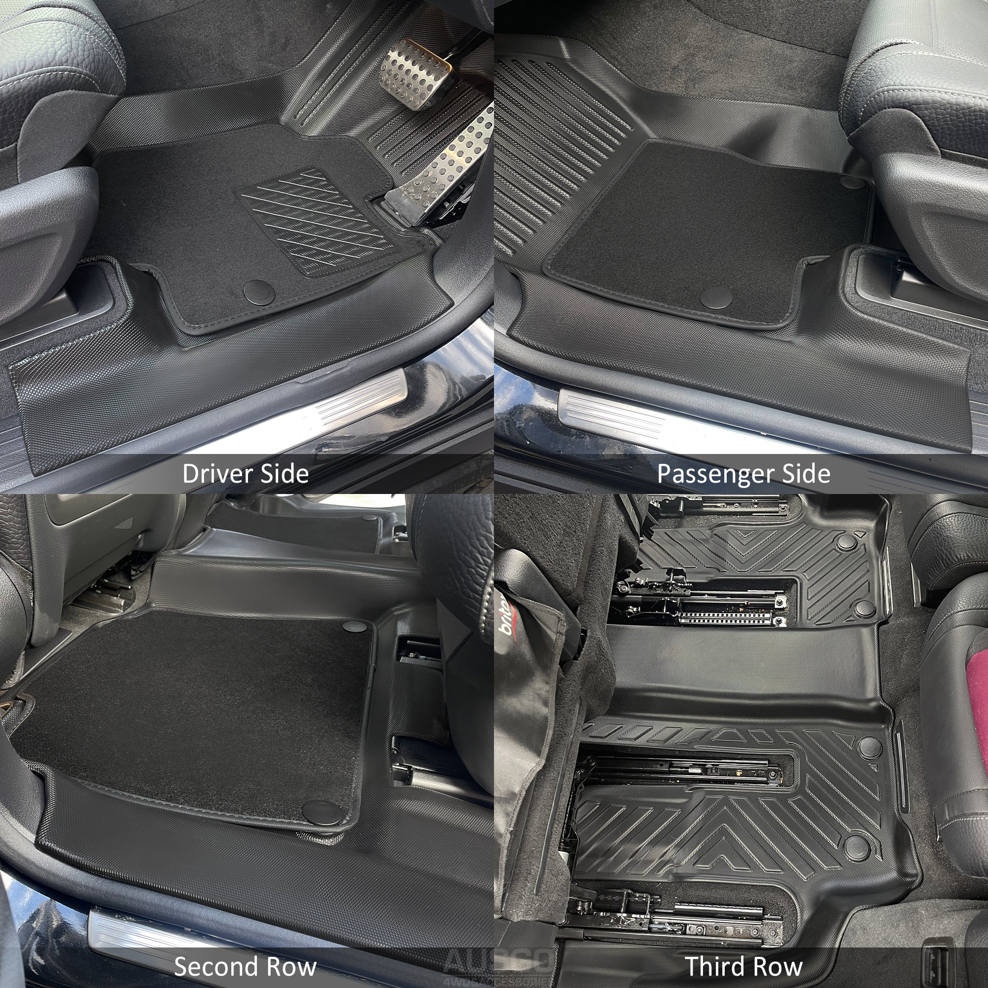 Premium Double Layer All-Weather Car Floor Mats for Mercedes-Benz GLS Class X167 (2019-Present) - Waterproof & Durable Protection for SUV Interior, Perfect for Daily Commute, Road Trips & Family Adventures
