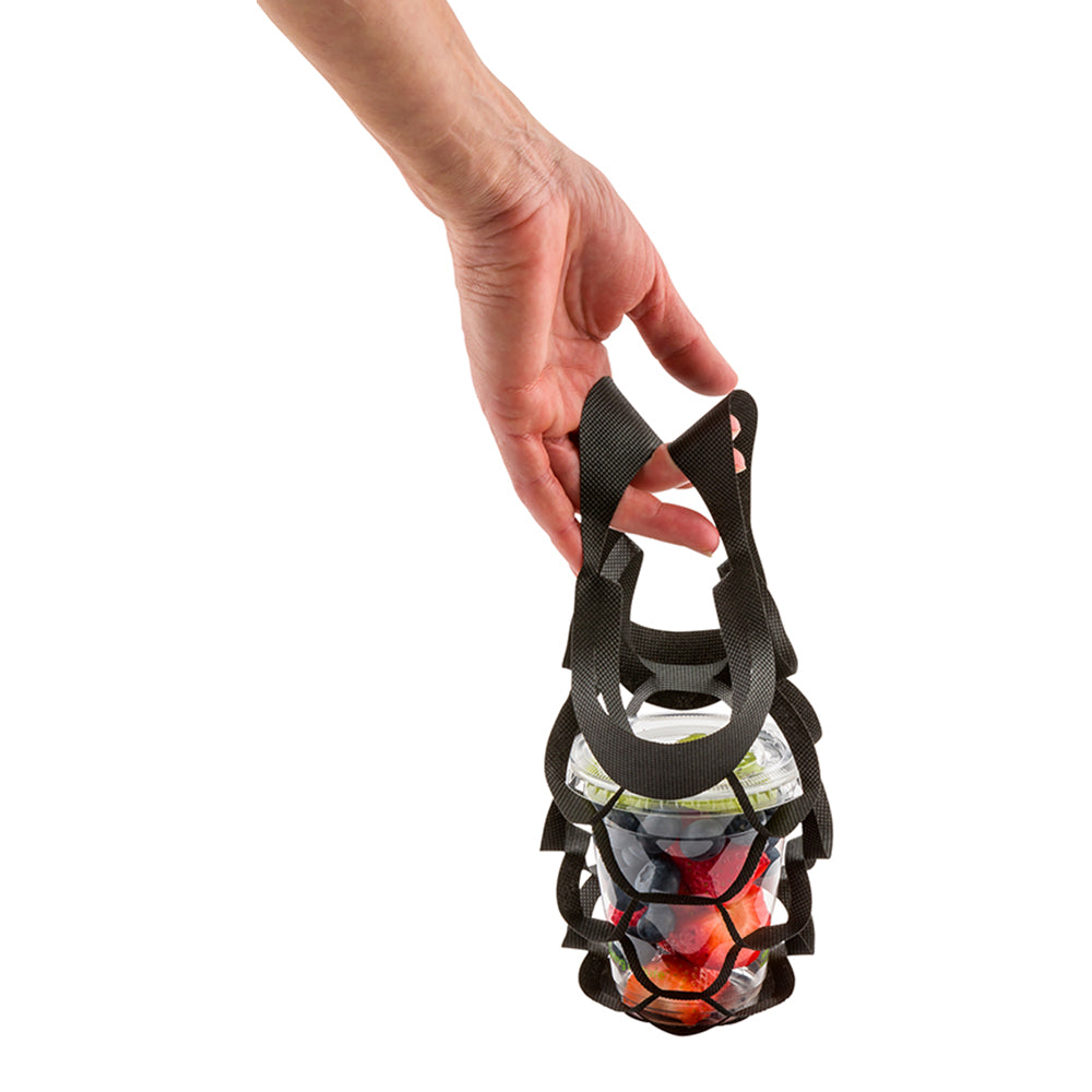 Black Small Mesh Takeout Bags - 7.75