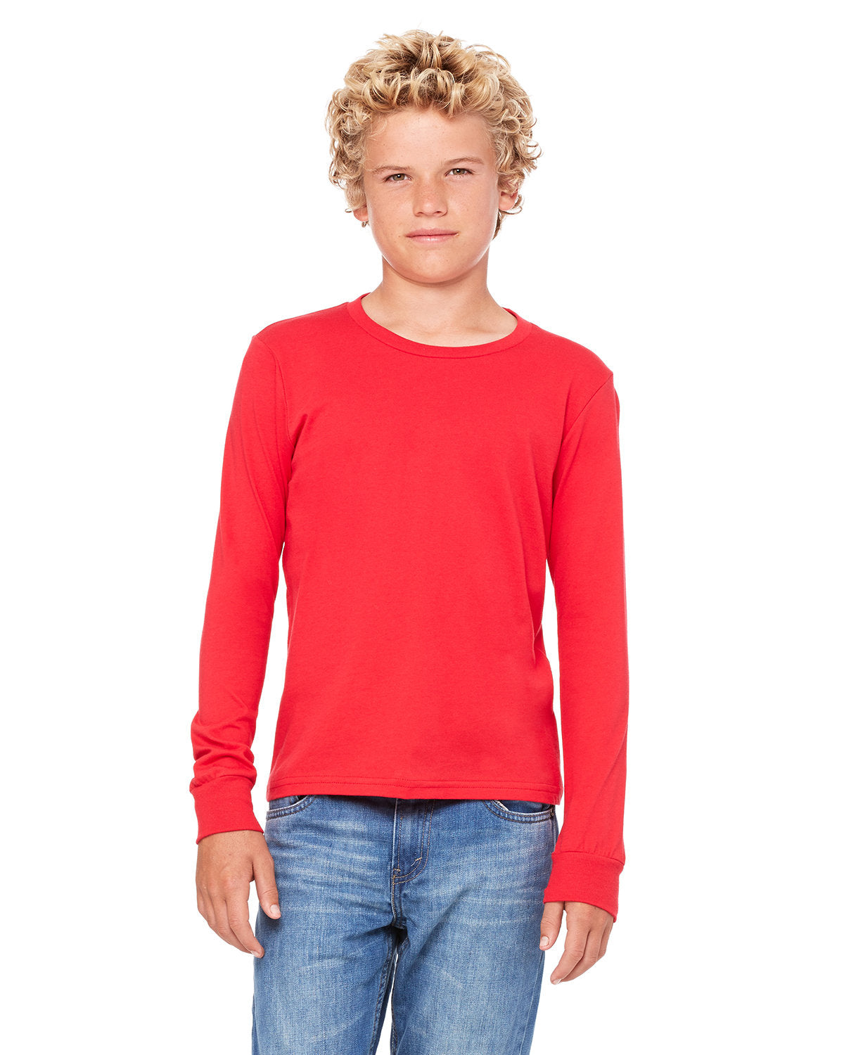 Bella + Canvas 3501Y Youth Long Sleeve T-Shirt | Soft Cotton Jersey Tee for Kids | Perfect for School, Sports & Everyday Wear